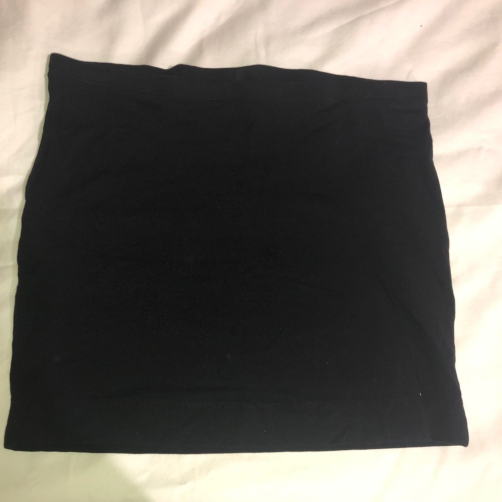 H&M Black Mini Bodycon Skirt